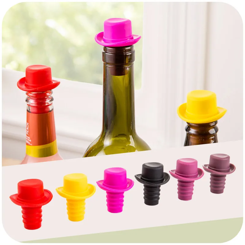 200Pcs Food Grade Silicone Bowler Bottle Stopper Wine Stopper Wine