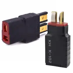1PC Male T-Plug Deans to Female TRX Traxxas Connector Adapter for RC Battery ESC & Charger 1PC Male T-Plug Deans to Female TRX Traxxas Connector Adapter for RC Battery ESC & Charger