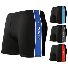 Мужские спортивные шорты для плавания размера плюс, плавки для бассейна, пляжные плавки, купальный костюм, одежда для купания, maillot de bain homme