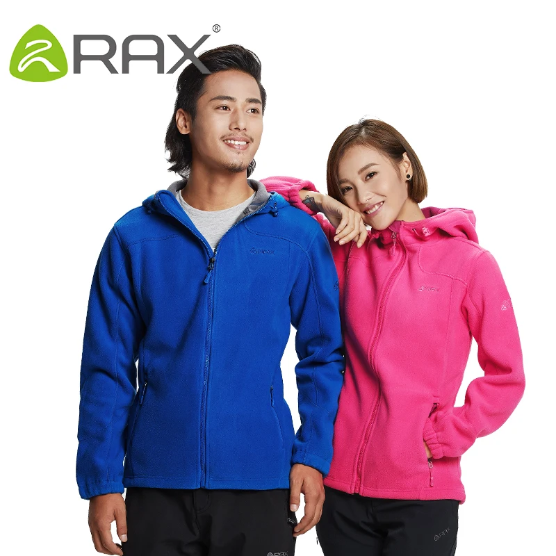 Rax Men Waterproof Windproof Jacket Women Polar Fleece  Outdoor Sports Hiking Jackets Thermal Camping Coats 44-2J055