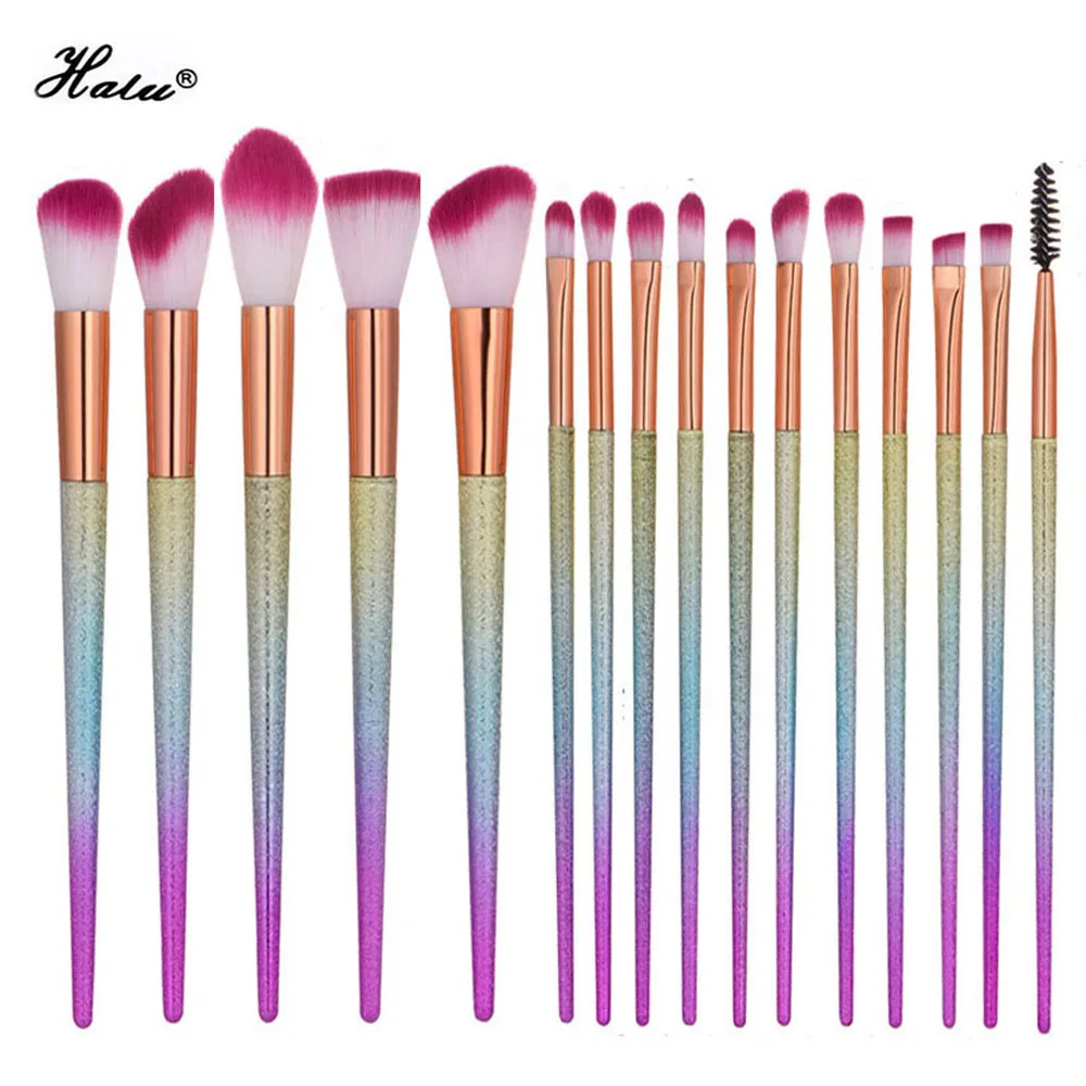 

Halu makeup brushes 6pcs24pcs Professional makeup brush set Eye Shadows Eyeliner Nose Smudge make up brushes cosmetic tools