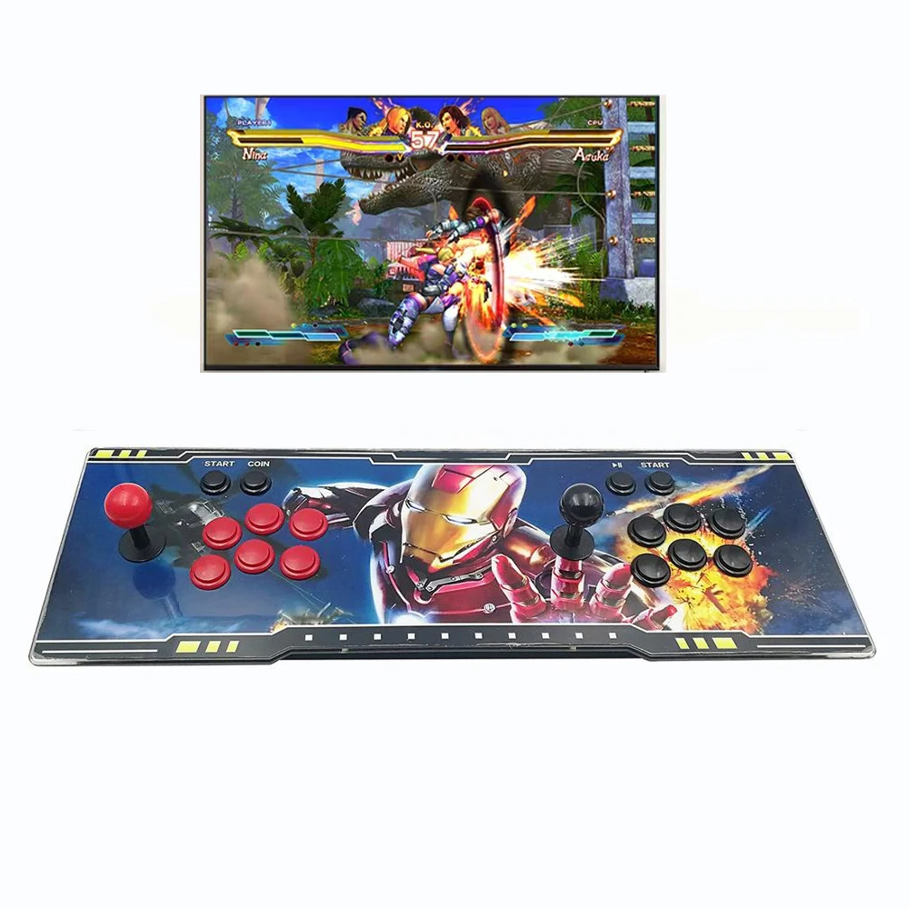

Arcade game machine 3D Pandora Key Arcade Console with PCB Board 2 Player Video Game Machine Home Use Controller 2263 Games