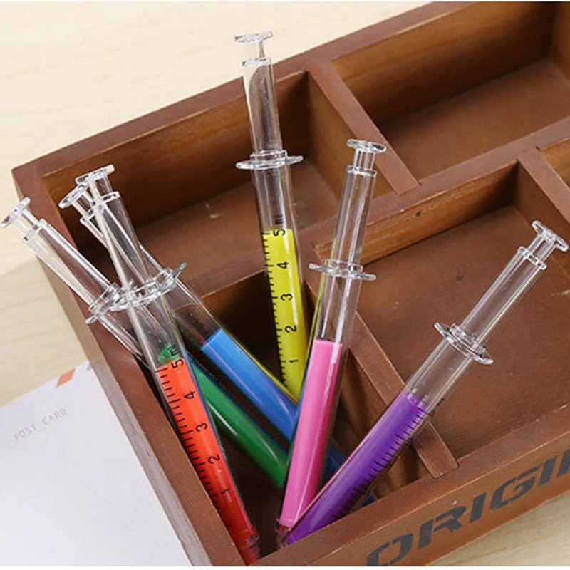 YDNZC 6 цветов инжектор маркер ручка Шприц Маркер ручка флуоресцентная ручка Акварельная ручка креативный подарок для детей и школы и офиса