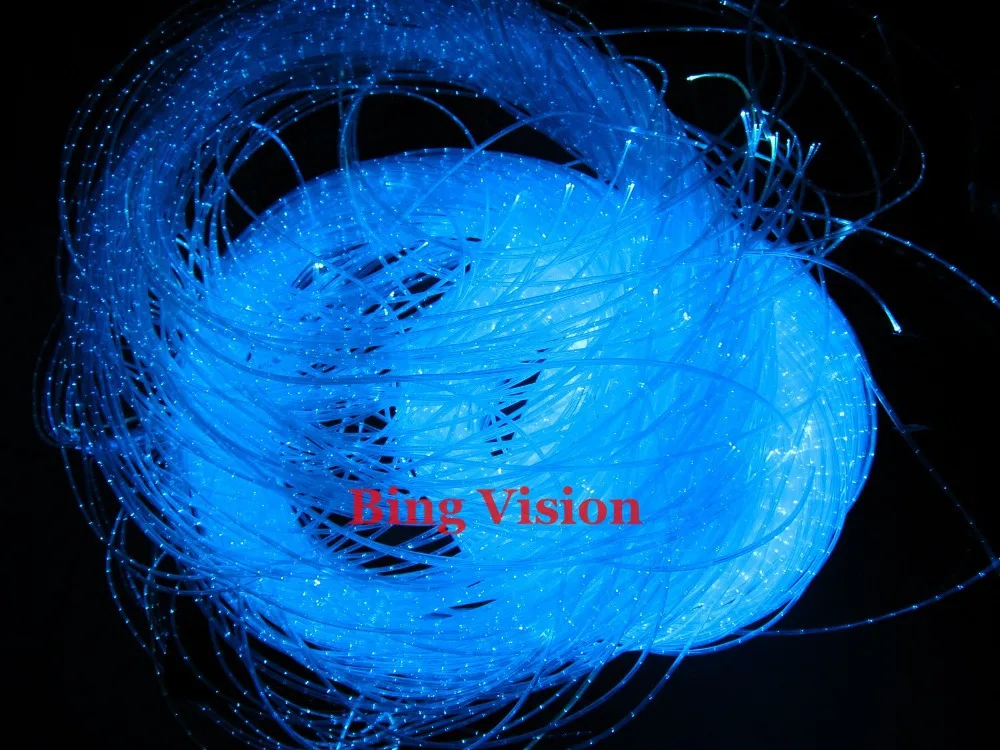 Bing Vision 150pcs 3*0.75mm 멀티 코어 RGBW 50W 고출력 led 광섬유 센서 키트 DIY 광섬유 커튼 샹들리에