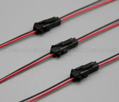 

free shipping Hot 10Pairs 15cm Long JST SM 2Pins Plug Male to Female Wire Connector