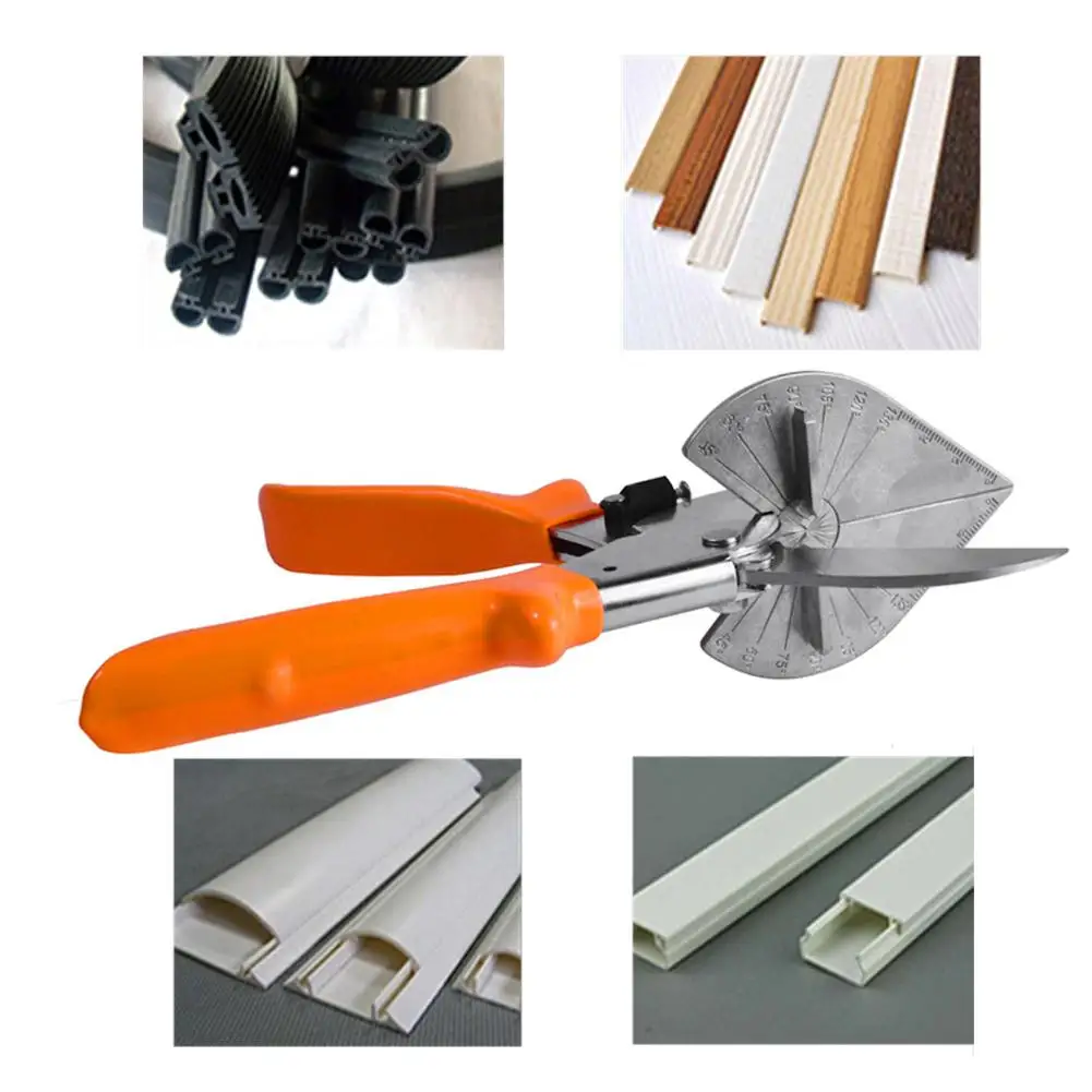 

45-135 Deg Multi Angle Mitre Electric Automatic Trunking Scissor Wire Duct Cutter PVC PE PPR Plastic Pipe Cutting Trim Cutter