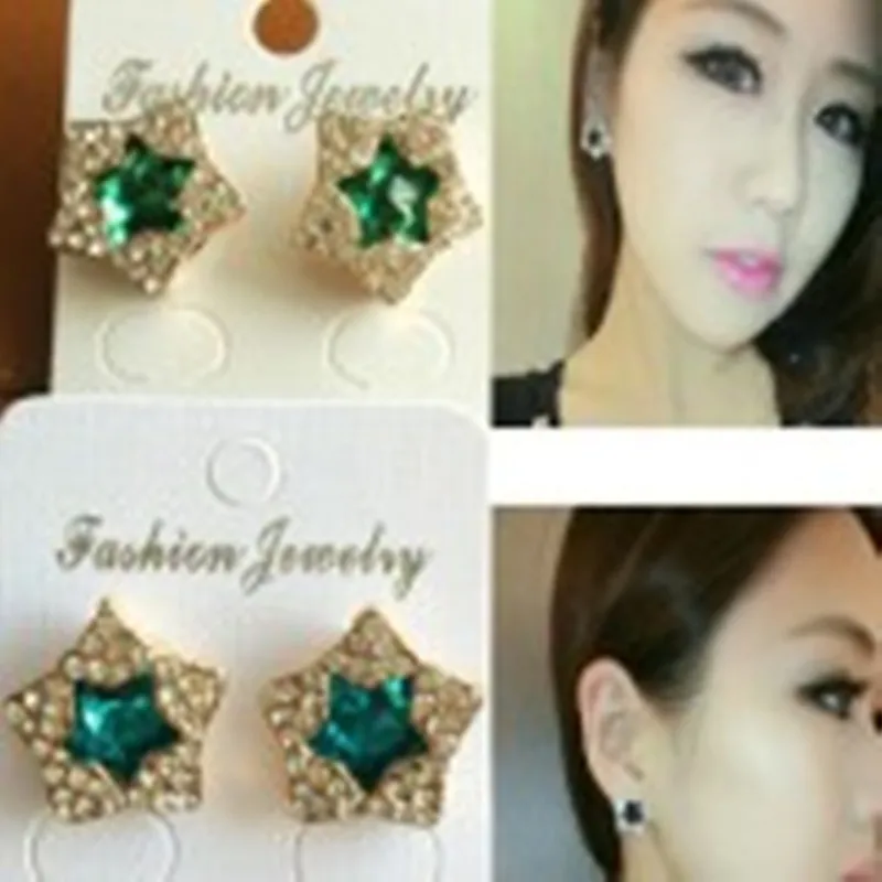 

2019 New fashion classic pentagram earrings for women jewelry wholesale popular free shipping