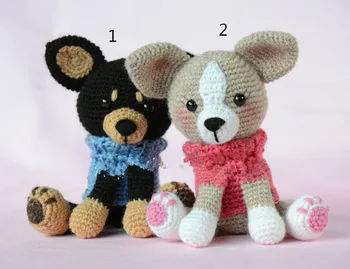 

Crochet My Little dog baby rattle toy and doll