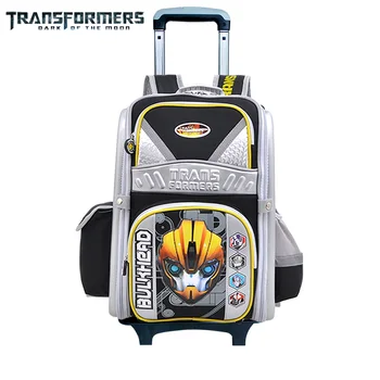 

TRANSFORMERS school bags Boys trolley backpack kids wheeled travel bags with rainproof cover It’s lighten the load for children