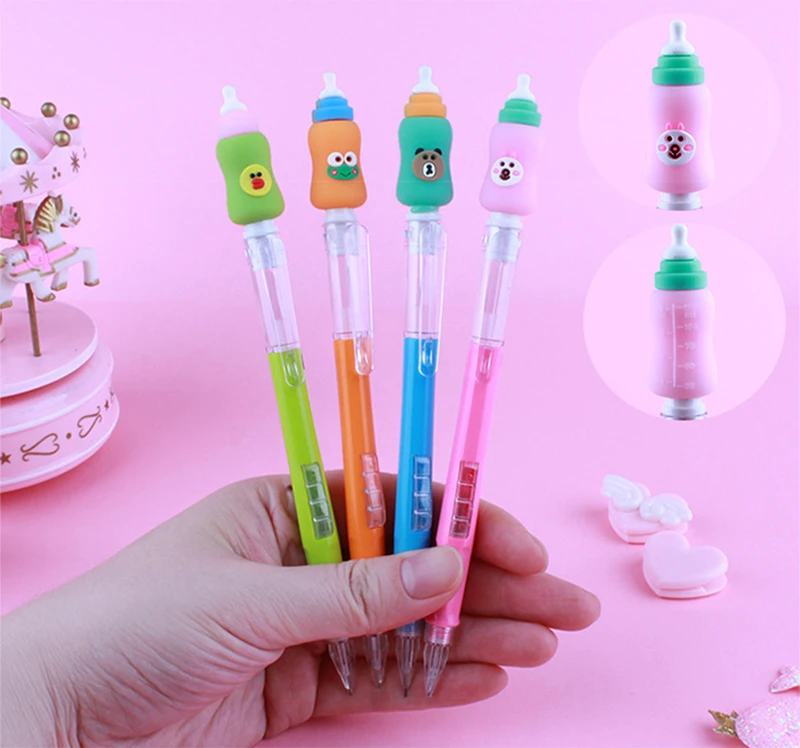 1 шт. Kawaii Творческий бутылка мультфильм 0,5 мм автоматический карандаш милые дети письмо подарок Карандаши Канцелярские Школьные принадлежности