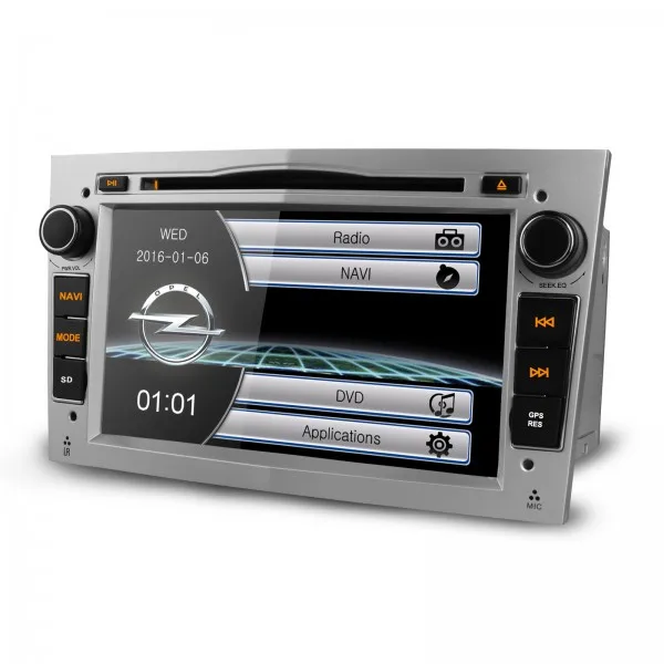 Best 7" Silver Special Car DVD for Opel Astra 2004-2009 & Corsa 2006-2011 & Combo 2006-2010 & Zafira 2005-2011 with Original Design 2