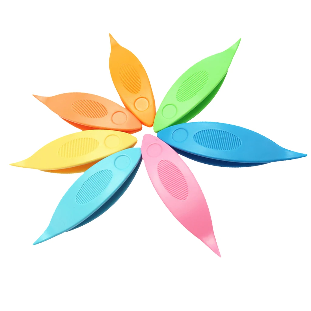 7Pcs Plastic Tatting Shuttle DIY Hand Lacemaking Craft Tool Colorful