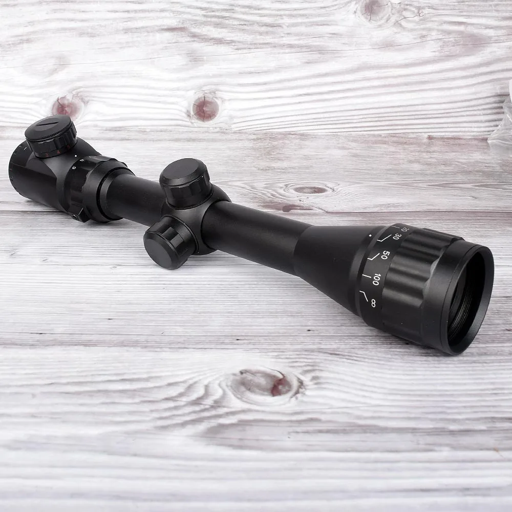 3-9x32 Тактический Rimfire Riflescope с крепежными кольцами для оружия спортивного снайперского использования охоты