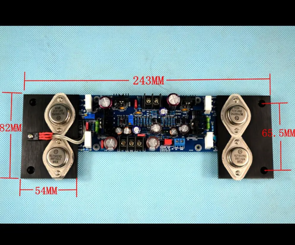 2 шт. MJ01 KSA50 MJ15024 MJ15025 2,0 канальный AB класс 180 Вт+ 180 Вт Золотой уплотнитель HiFi усилитель мощности assembeld плата