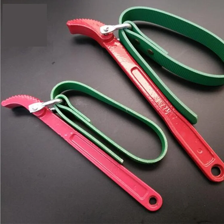 Free Shipping 8" 12" Belt Wrench Spanner Filter Oil Wrench Tool Kits