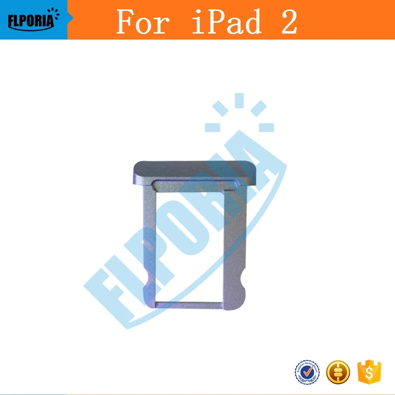 IPHT0012 Original New For IPad 2 Sim Card Slot Tray Holder Replacement Parts  Free Shipping