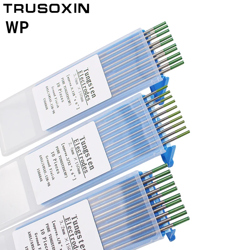 

10pcs Green Code 1.0/1.6/2.0/2.4/3.0/ 3.2/ 150MM Tungsten Electrode Tungsten Needle/Rod for Welding Machine with TIG Function