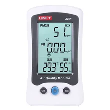 UNI-T A25F Desktop Formaldehyde & PM2.5 Detector Air Quality Meter Temperature Humidity for Indoor Environmental voc tester for home type indoor offices bedrooms 0 50ppm air quality iaq meter detector temperature humidity air contaminants