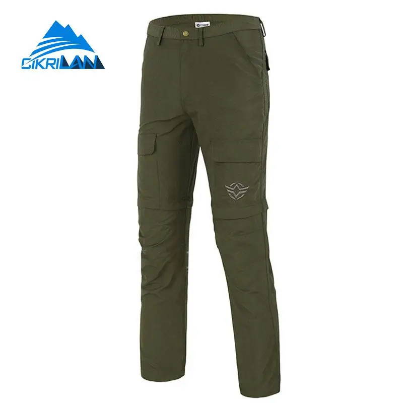 Nuevo mens secado rápido cremallera de la pierna al aire libre trekking Pantalones de senderismo hombres camping Pesca viaje Pantalones ejército Tactical combat Pantalones cortos