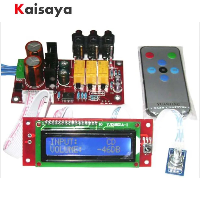 PGA2311 Audio Volume Stereo HIFI Pre amplifier Preamp Board with Remote Control LCD Display PGA2311 Audio Volume Stereo HIFI Pre amplifier Preamp Board with Remote Control LCD Display