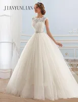Customized Vestido de noiva Lace And Tulle Bride Wedding Dress Princess Tube Top Beading Wedding Gown 1