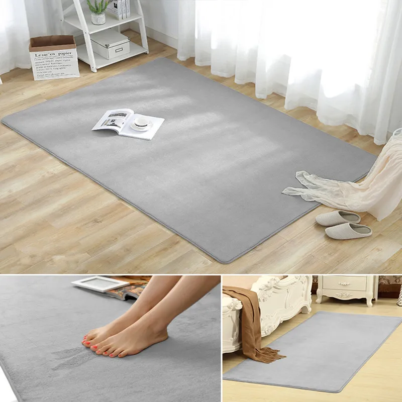 Список ковер для гостиной напольный коврик для спальни кровать коралловый флис одеяло для учебы коврик под дверь Коралловая флисовая подушка-розовый 0,8*1,6 м