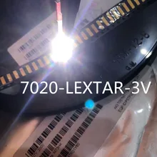 100pcs Lextar светодиодный подсветка 0,5 W 7020 3V холодный белый 40LM lcd подсветка для ТВ приложения