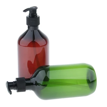 

2 Pcs Travel Shampoo Lotion Conditioner Container Press Refillable Bottles Spray Bottle,Durable, Leakproof, 500ml