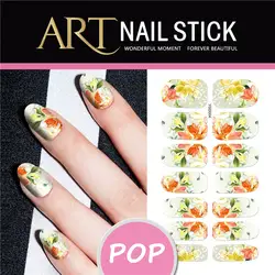 Новый дизайн водозабора ногтей Nail наклейки пикантные фиолетовые легкий цветочный дизайн упаковки, наклейки ногтей Маникюр Переводные
