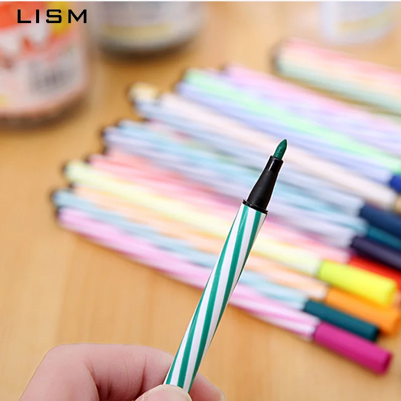 12 Colors Students Creative Washable Watercolor Pen Color Lucky Bottle Packing Art Marker Drawing Set Supplies Child Gift