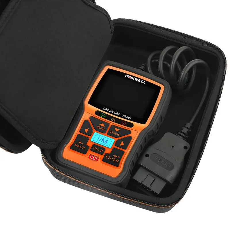 Жесткий Чехол для FOXWELL NT301 NT510 OBD2 сканер кода полиэфирное волокно и EVA Премиум Дорожный Чехол диагностический инструмент защитная сумка