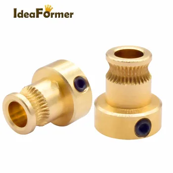 

1pc Reprap Mendel Extruder Gear Drive For 1.75mm 3mm Brass Bore 5mm 3d Printer Feeding Gear Wheel Wheel Squeeze
