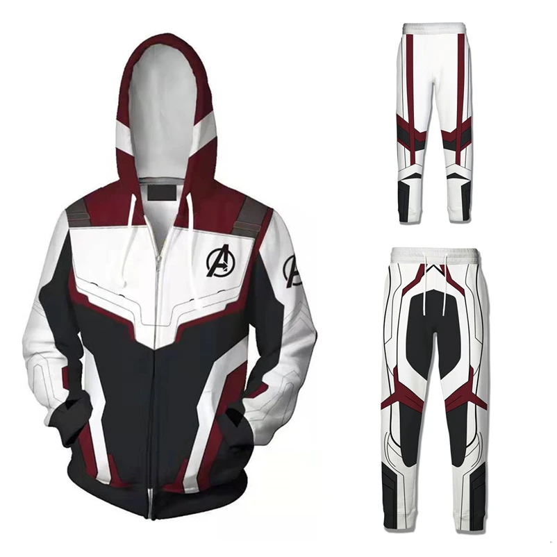 The Avengers 4 Endgame Cosplay Costumes Kids Adult Zipper Hoodies Pants Superhero Quantum Realm Costume Suit Sweatshirts Jackets The Avengers 4 Endgame Cosplay Costumes Kids Adult Zipper Hoodies Pants Superhero Quantum Realm Costume Suit Sweatshirts Jackets