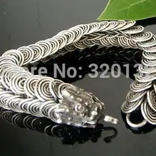 Благородный ювелирные изделия племенной тибет серебряный резной дракон ручной браслет 2 шт. серебряный крюк