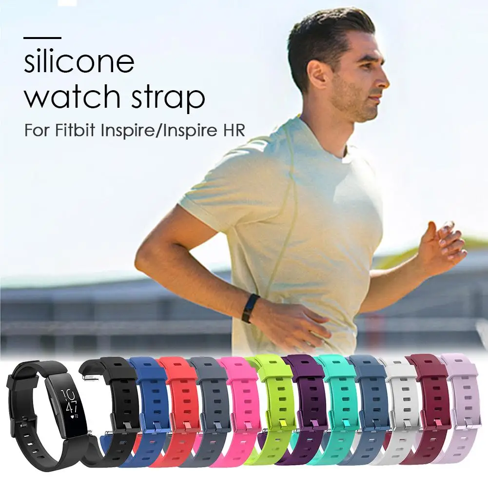 

Color StrapReplacement Watch Band Silicone Tracker Stylish Wristband Strap For Fitbit Inspire Inspire HR Activity