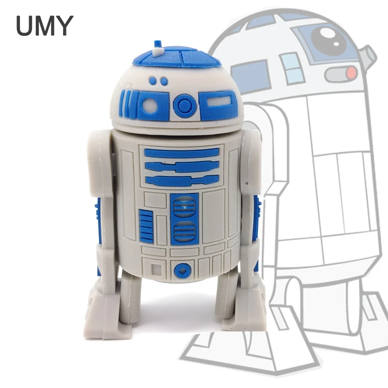 Usb флеш-накопитель star war, флеш-накопитель серии R2D2, робот, 4 ГБ/8 ГБ/16 ГБ/32 ГБ, usb 2,0, флеш-диск, карта памяти, полная емкость, флеш-накопитель