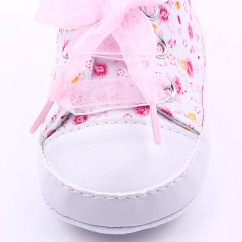 Baby Shoes Girls Cotton Floral Infant Soft Sole Baby First Walker Toddler Shoes