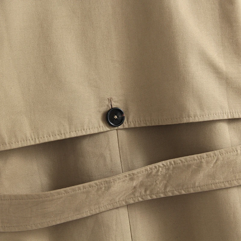 Tanie Vee Top kobiety dorywczo jednolity kolor podwójne piersi znosić sashes płaszcz biurowy chic epolet projekt długi wykop 902229