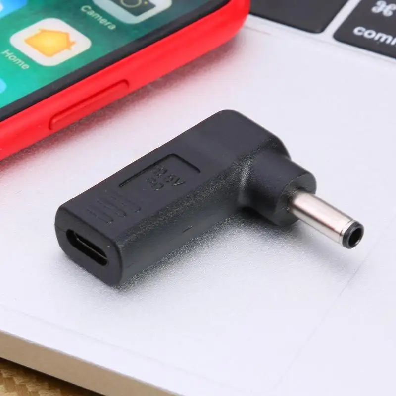 90 градусов USB 3 1 Type C гнездо до 4 5x3 0 мм штекер постоянного тока адаптер для Dell| |