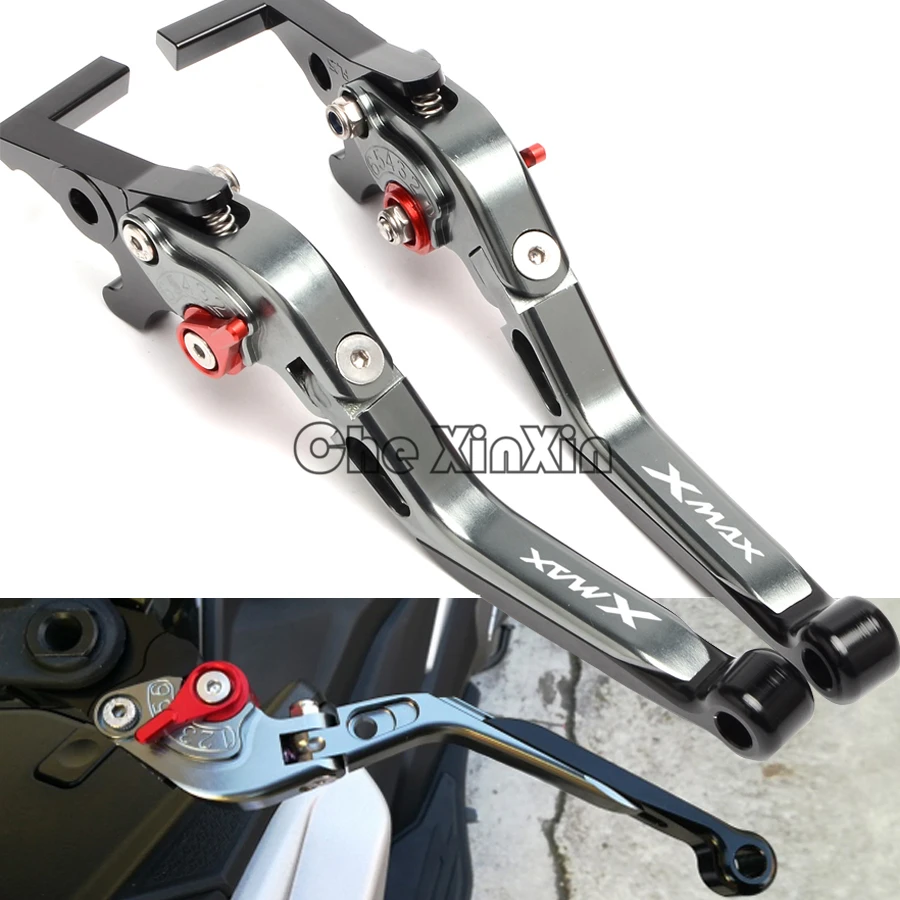 С логотипом XMAX рычаги тормозной муфты мотоцикла для Yamaha X-MAX 300 XMAX300 2017-2018-2019