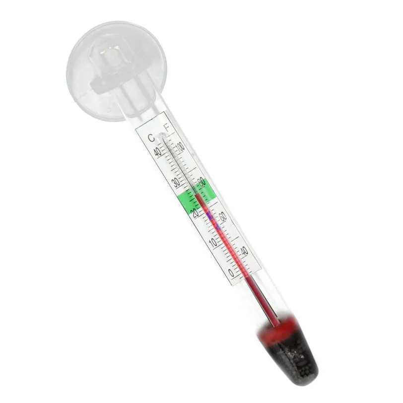 New Glass Meter Aquarium Fish Tank Water Temperature Thermometer