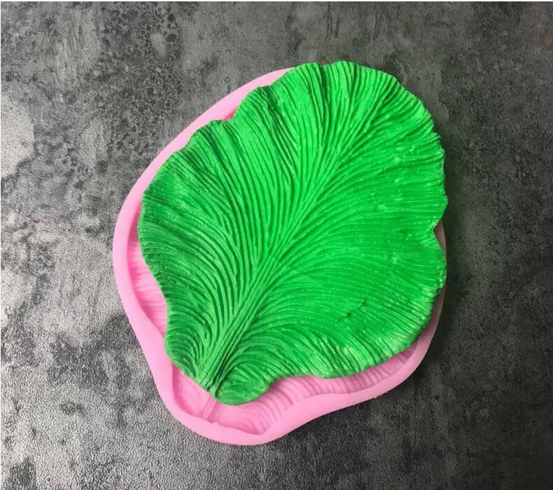 1 шт DIY силиконовые формы помадка листья лепестки помадные торт силиконовые формы шоколадный торт плесень - Цвет: 6