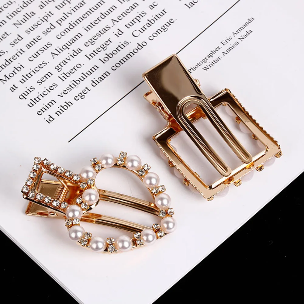 2019 Fashion Pearl Beads Hair Clip Barrette Handmade Stick Hair Clips Hairpin For Girls Hair Accessories Styling Tool