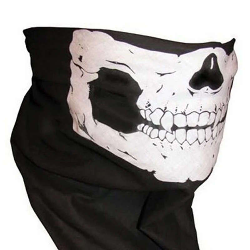 Multi-functional Outdoor Bike Motorcycle Helmet Skull Neck Face Bandana Mask for Paintball Ski Sport Headband Hiking Scarves
