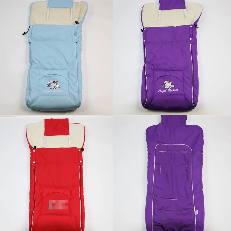 Теплый Конверт для новорожденных, детская коляска, флисовый спальный мешок, сумка для ног, детская складная прогулочная коляска TRQ0335