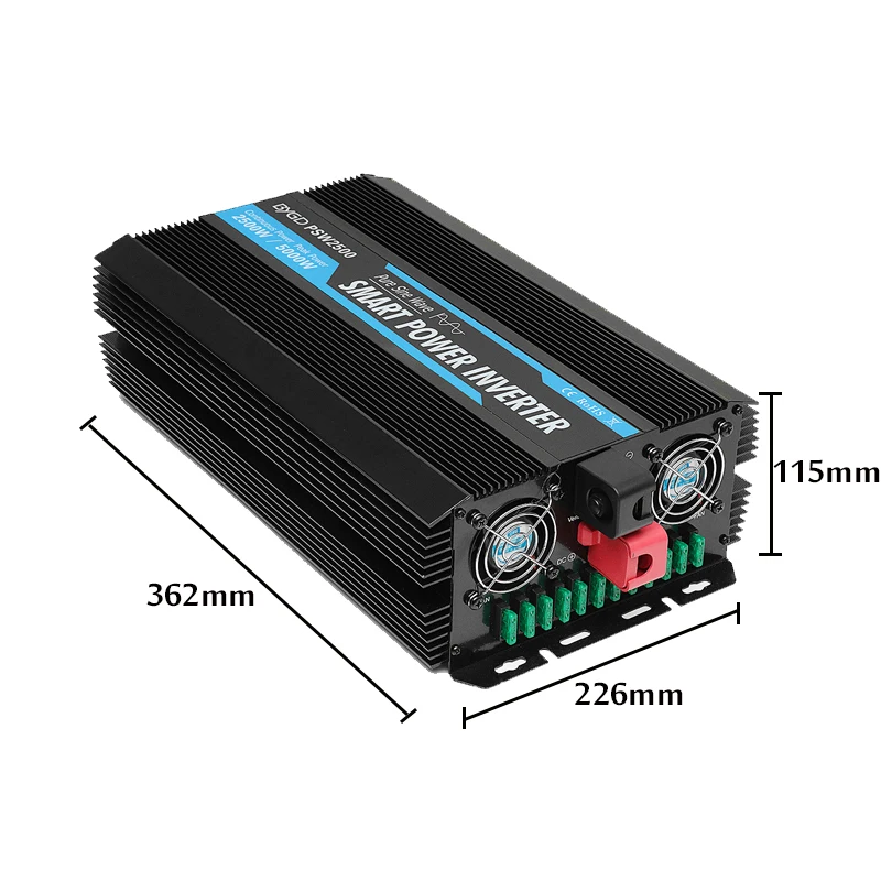 Инвертор 12V 220V 2000/3000/4000/5000W Напряжение трансформатор с немодулированным синусоидальным сигналом Мощность инвертор DC12V к переменному току 220V преобразователь+ светодиодный дисплей