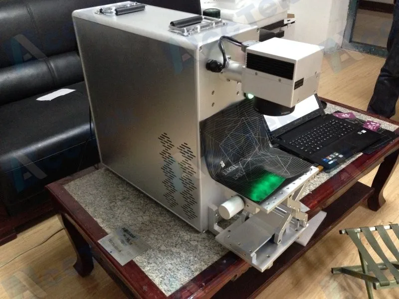 fiber laser marking machine /rubber stamp making machine in Wood