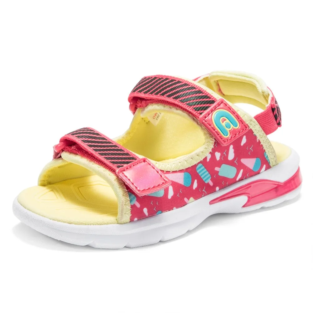 Abckids/От 2 до 7 лет летняя синтетическая повседневная обувь для детей; Прочная однотонная Уличная обувь; уличные детские кроссовки
