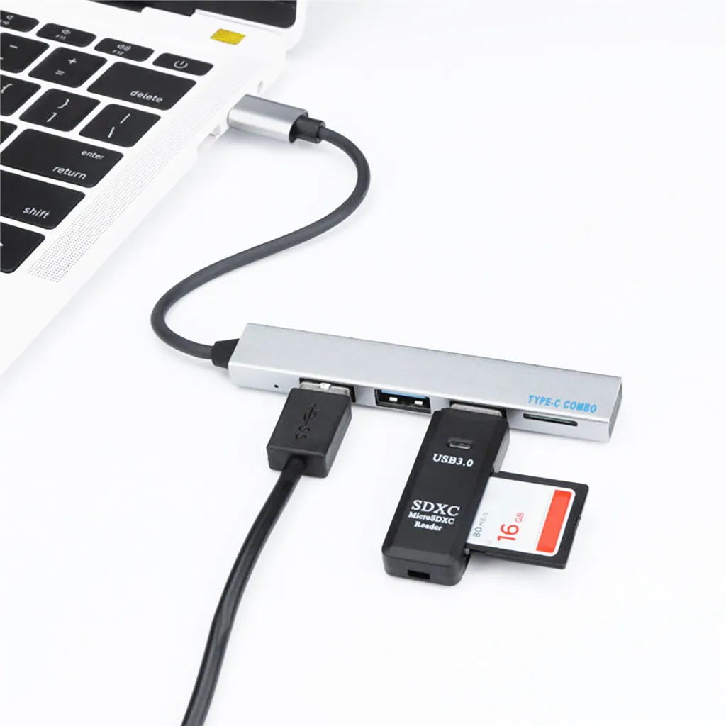Подходит для type-C к USB HUB+ TF кардридер/TF кардридер адаптер m4