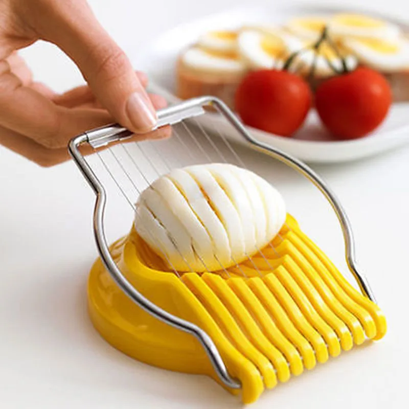 

Stainless Steel Boiled Egg Slicer Cutter Mushroom Tomato Kitchen Chopper New Egg Tools Kitchen Accessories